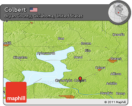 Physical Panoramic Map of Colbert