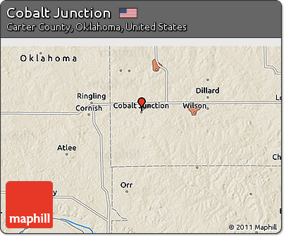 Shaded Relief 3D Map of Cobalt Junction