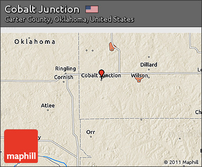 Shaded Relief 3D Map of Cobalt Junction