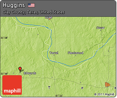 Physical Map of Huggins