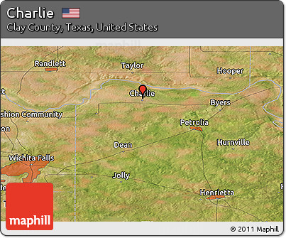 Satellite Panoramic Map of Charlie