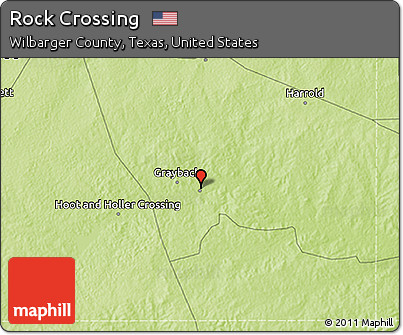Physical 3D Map of Rock Crossing