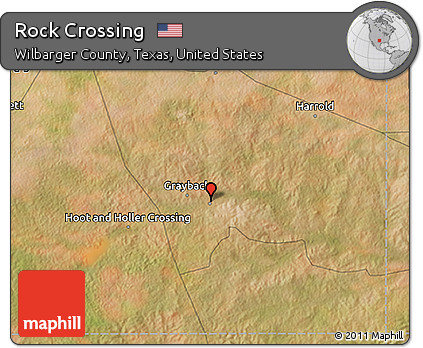 Satellite 3D Map of Rock Crossing