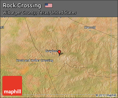 Satellite 3D Map of Rock Crossing
