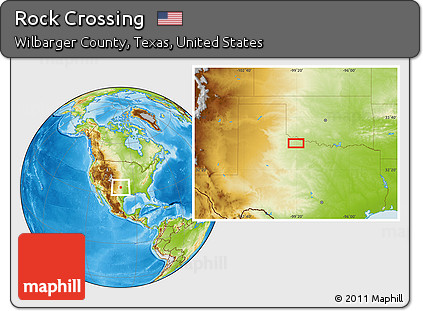 Physical Location Map of Rock Crossing