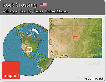 Satellite Location Map of Rock Crossing