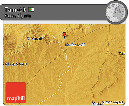 Physical 3D Map of Tametit