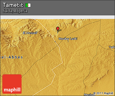 Physical 3D Map of Tametit