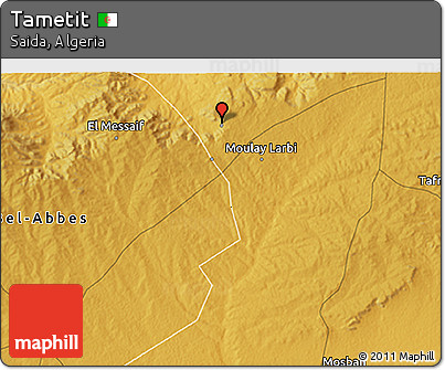Physical 3D Map of Tametit