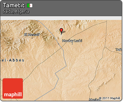 Satellite 3D Map of Tametit
