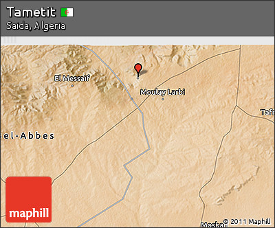 Satellite 3D Map of Tametit