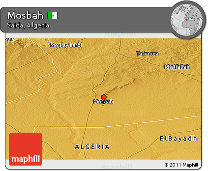 Physical Panoramic Map of Mosbah