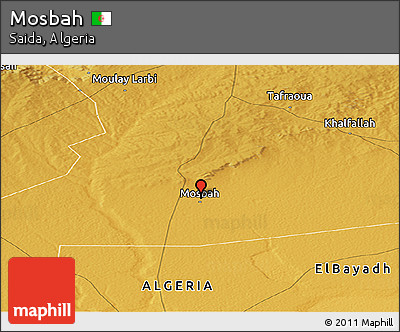 Physical Panoramic Map of Mosbah