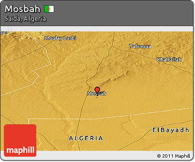Physical Panoramic Map of Mosbah