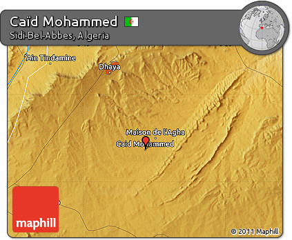 Physical Map of Caïd Mohammed
