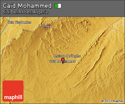 Physical Map of Caïd Mohammed