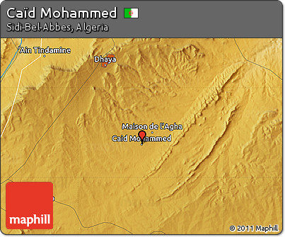 Physical Map of Caïd Mohammed