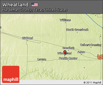 Physical 3D Map of Wheatland
