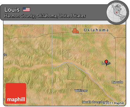 Satellite 3D Map of Louis