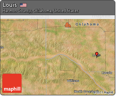 Satellite 3D Map of Louis