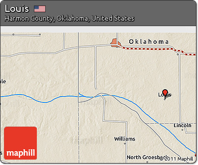 Shaded Relief 3D Map of Louis