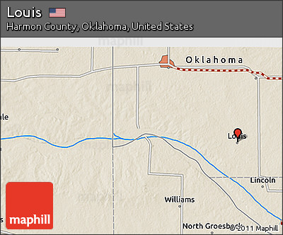 Shaded Relief 3D Map of Louis