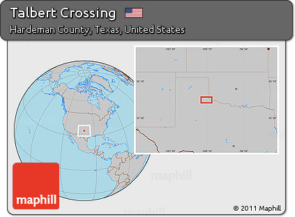 Gray Location Map of Talbert Crossing