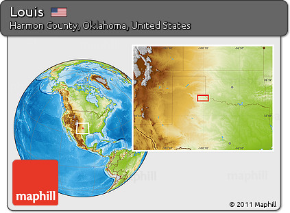 Physical Location Map of Louis