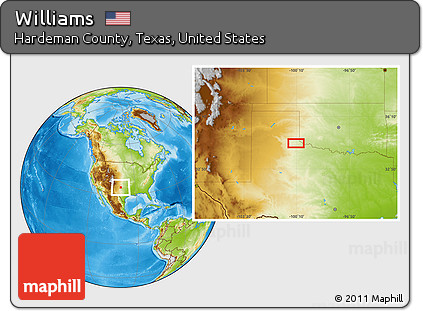 Physical Location Map of Williams