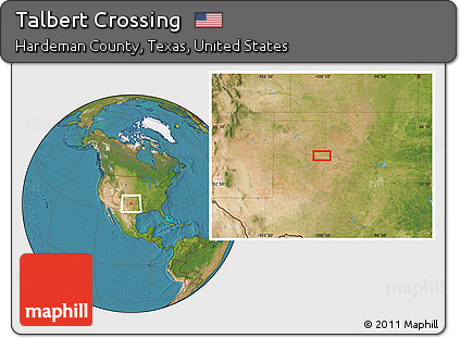 Satellite Location Map of Talbert Crossing