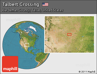 Satellite Location Map of Talbert Crossing