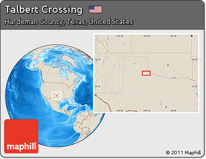 Shaded Relief Location Map of Talbert Crossing