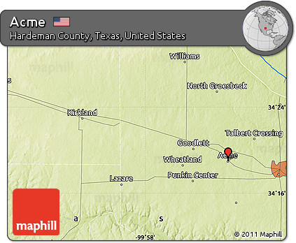 Physical Map of Acme