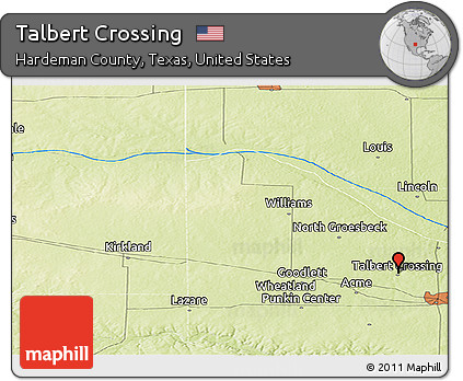 Physical Panoramic Map of Talbert Crossing