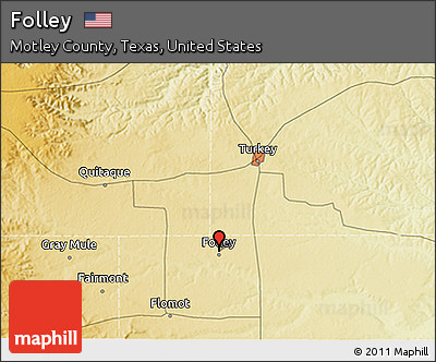 Physical 3D Map of Folley