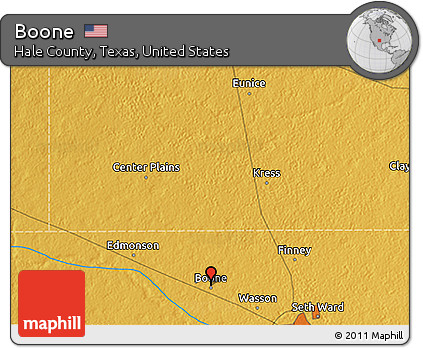 Physical 3D Map of Boone