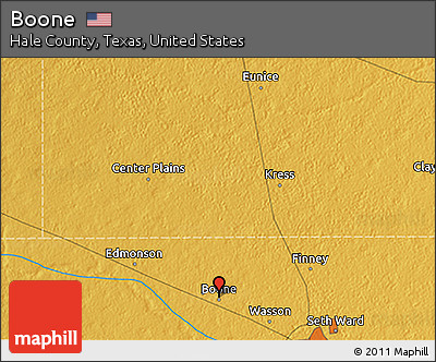 Physical 3D Map of Boone