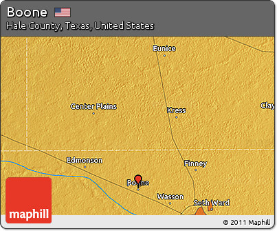 Physical 3D Map of Boone