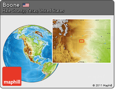 Physical Location Map of Boone