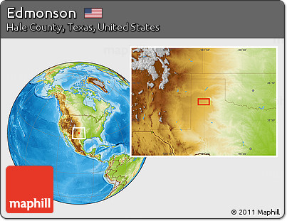 Physical Location Map of Edmonson