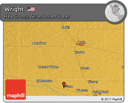 Physical Panoramic Map of Wright