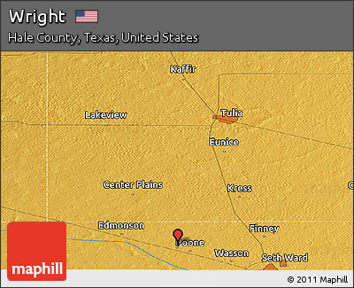 Physical Panoramic Map of Wright