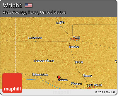 Physical Panoramic Map of Wright