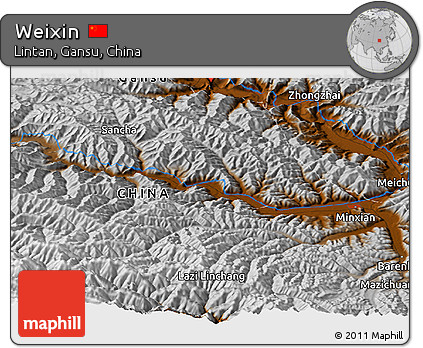 Physical Panoramic Map of Weixin