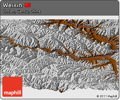Physical Panoramic Map of Weixin