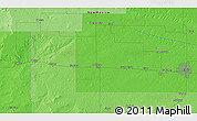 Political 3D Map of the area around 34° 28' 56" N, 103° 37' 30" W