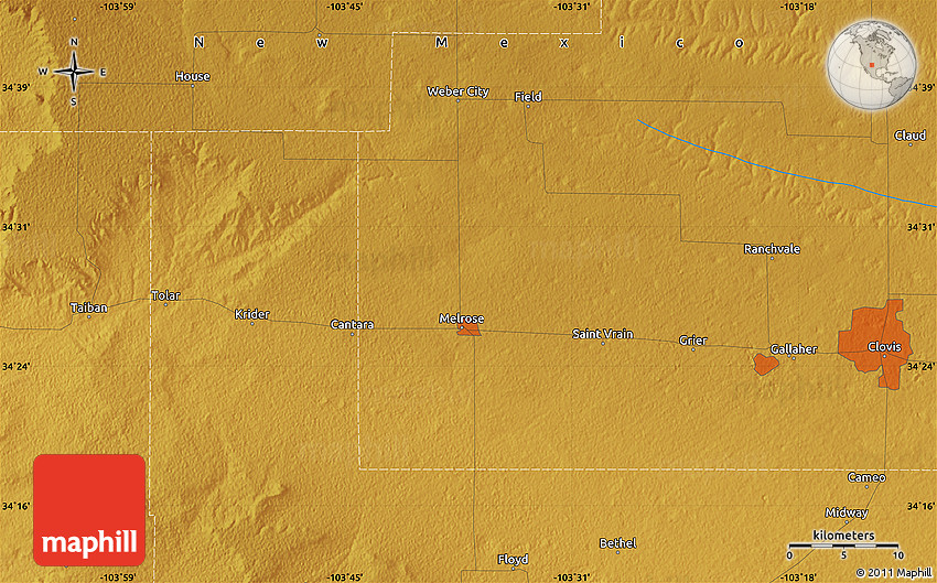 Physical Map of er City