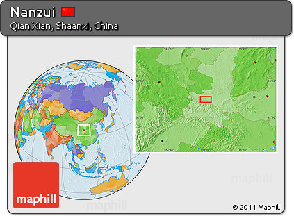 Political Location Map of Nanzui