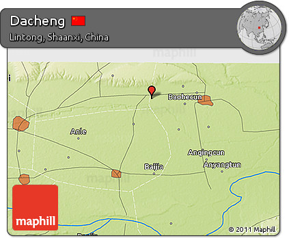 Physical 3D Map of Dacheng