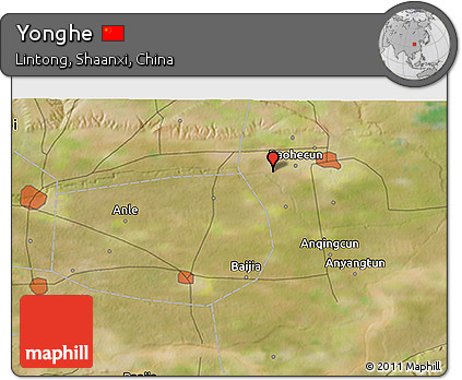 Satellite 3D Map of Yonghe